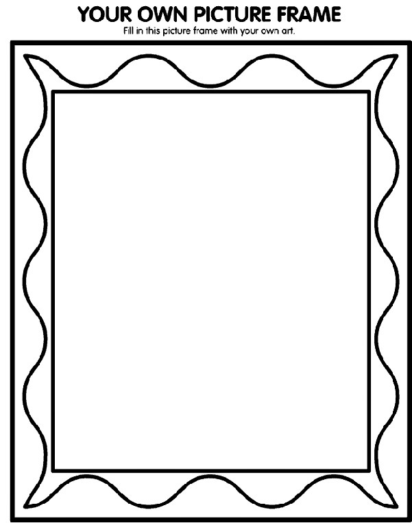 Your Own Picture Frame Coloring Page | crayola.com
