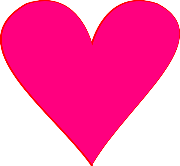 Light pink heart clipart