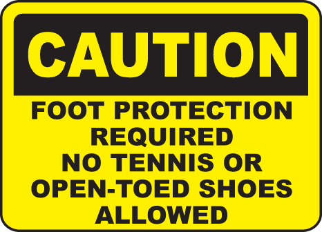 No Open Toed Shoes - ClipArt Best