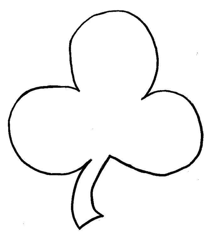 Four Leaf Clover Template Printable Printable Templates