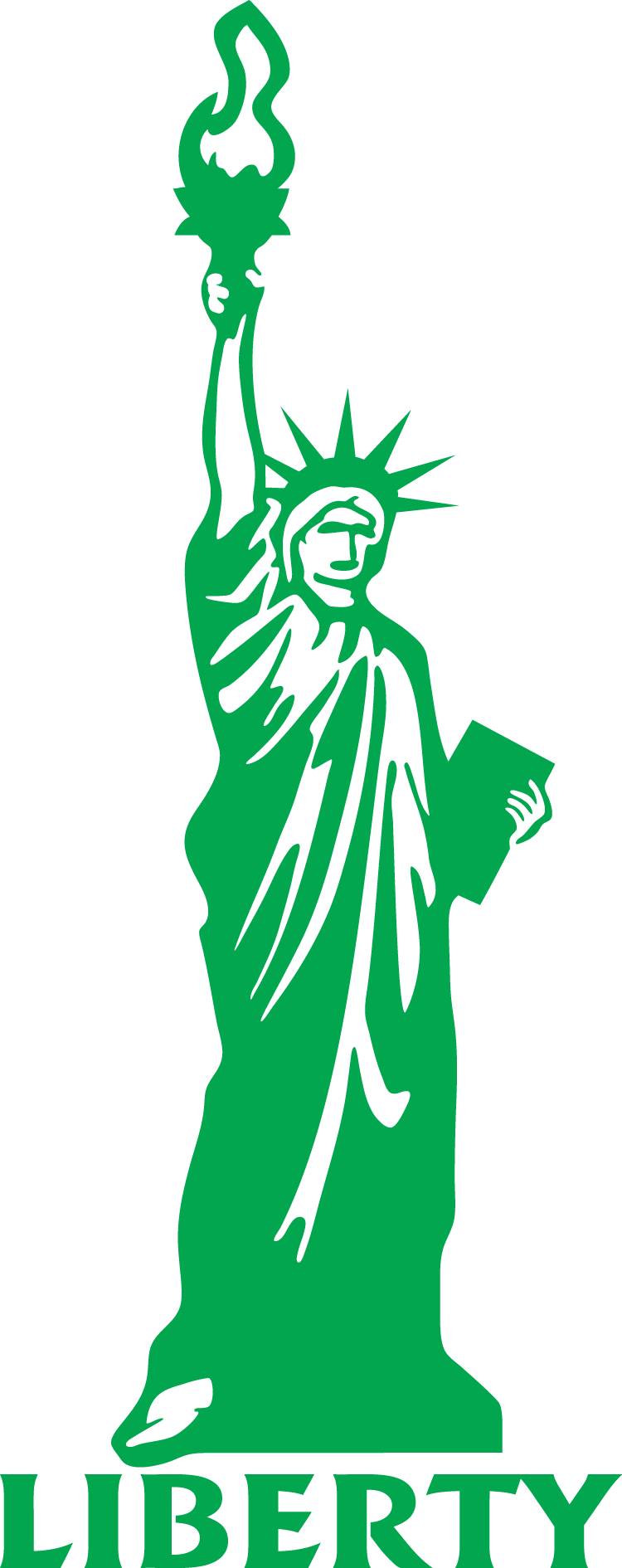Statue of liberty animated clip art