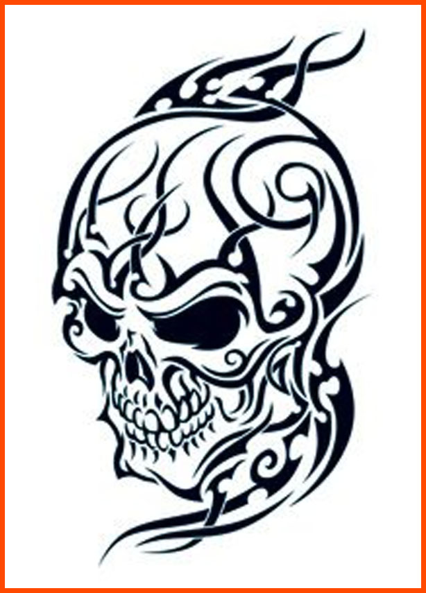 Crawling Aztec Skull Tattoo Design: Real Photo, Pictures, Images ...