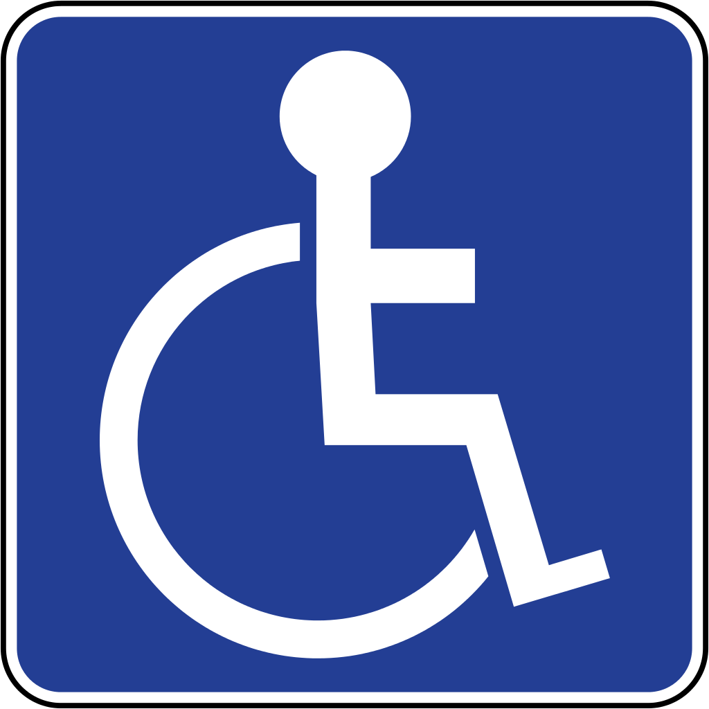 Handicap sign free clip art