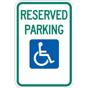 Lyle Signs 3M Engineer Grade Sheeting Handicap Parking Sign with ...