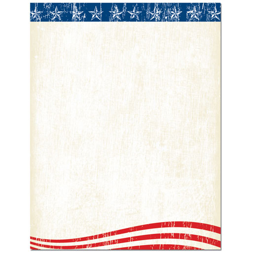 Faded Glory Flag Border 4th of July Laser Inkjet Computer Printer ...