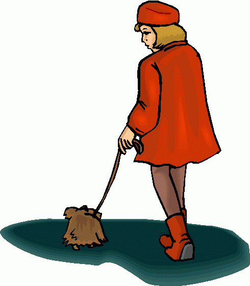 dog walking clipart - photo #21