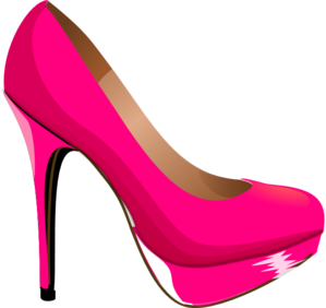 Pink Highheal Shoe clip art - vector clip art online, royalty free ...