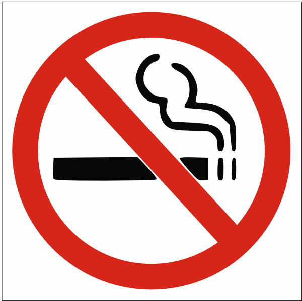 No Smoking Sign Clip Art - vector clip art online ...