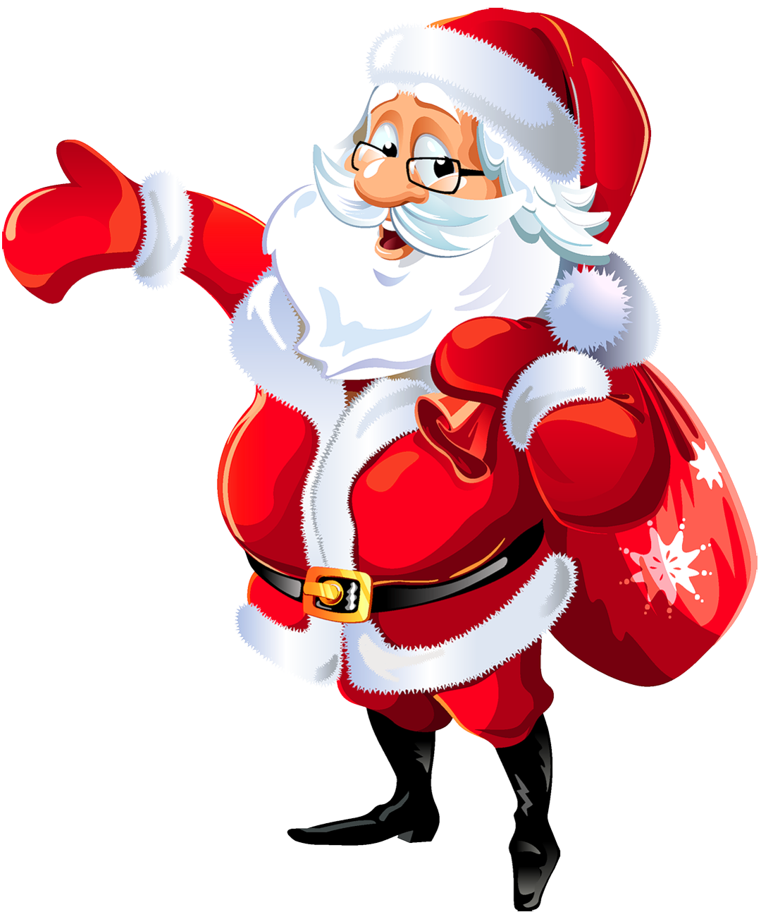 Transparent Mr Santa Claus Clipart