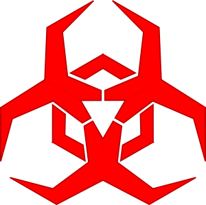 Pbcrichton Malware Hazard Symbol Red clip art - vector clip art ...