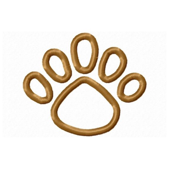 Instant Download Lion Paw Print Embroidery by JakkisDesigns
