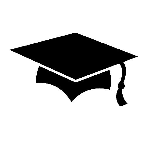 free graduation clipart black and white - photo #8