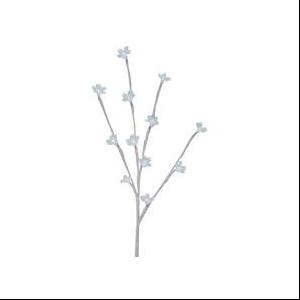 20" Battery Operated LED Lighted Artificial Flower Branch - Cool ...