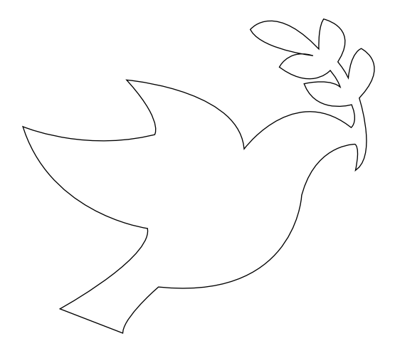 Peace Symbol Dove - ClipArt Best