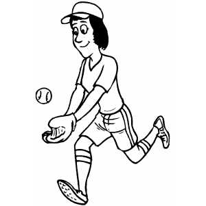 softball pitcher coloring pages - softball coloring pages ...