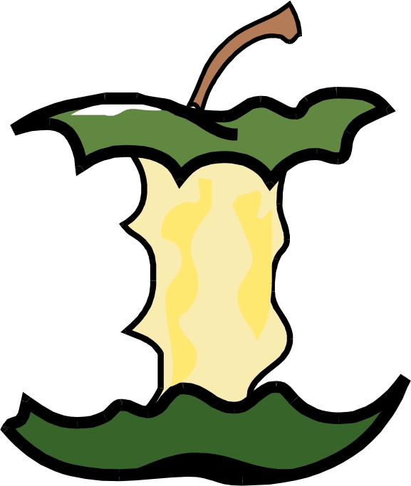 clipart apple core - photo #7