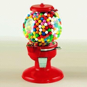 Retro Old Columbia Gumball Machine with Die-cast Aluminum Base on ...