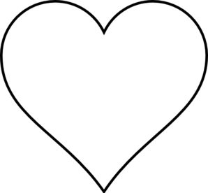 Blank Heart Clip Art - vector clip art online ...