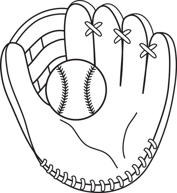 Baseball Glove Template ClipArt Best
