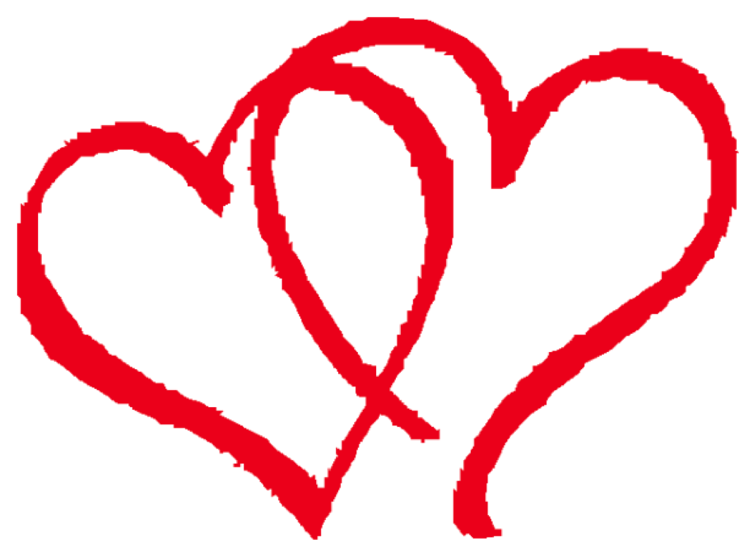 Two Hearts Clipart