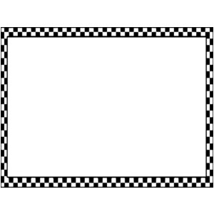 Black And White Checkered Border Clip Art