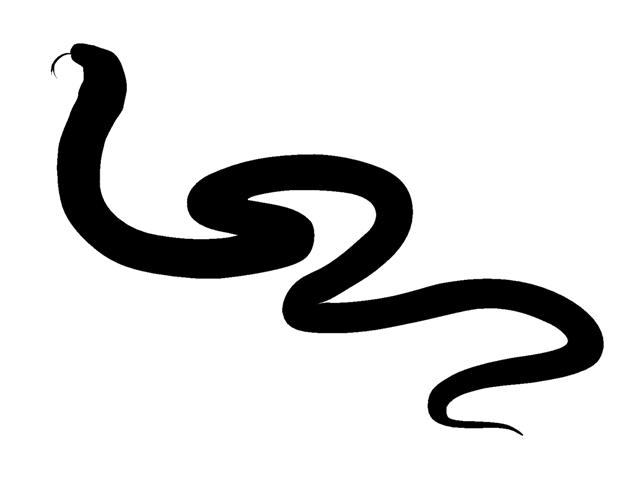 Snake Silhouette 1 Decal Sticker