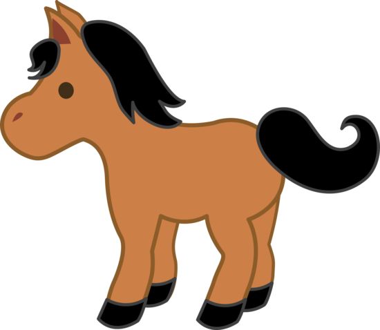 Ponies, Clip art and Brown