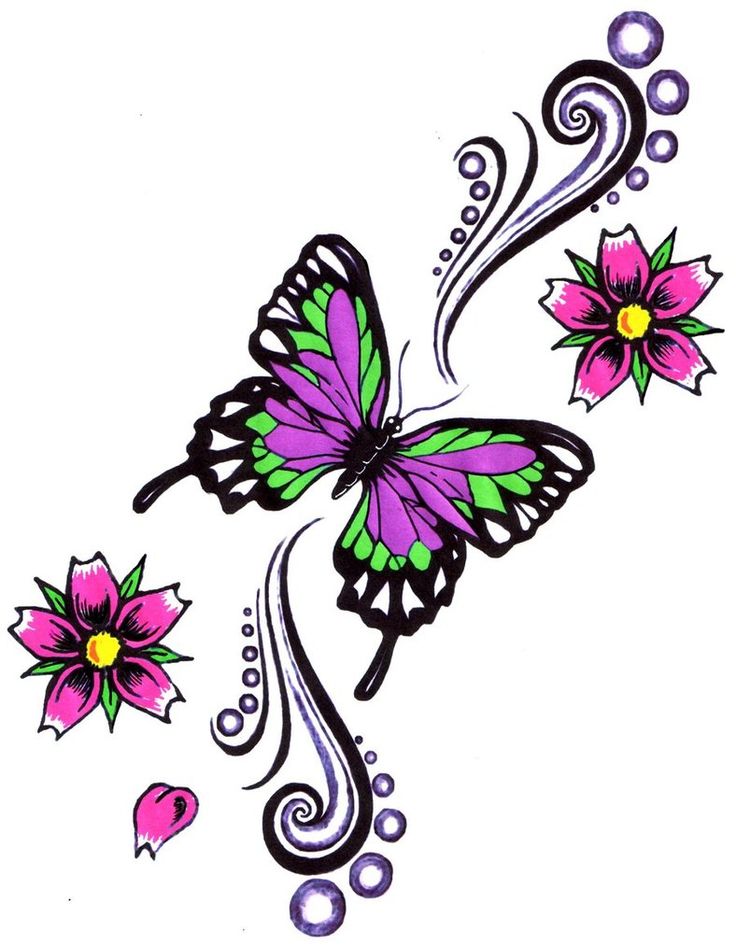 flower tattoo clip art - photo #24