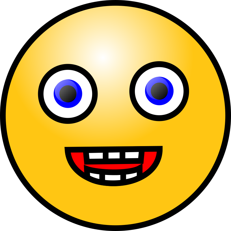 Scary Smiley Face Clipart