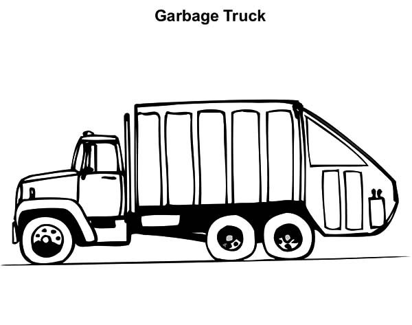 garbage truck coloring pages - photo #26