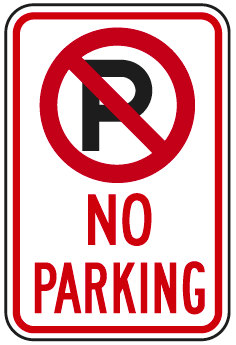 No Parking Symbol No Parking Sign | Highway Traffic Supply ...
