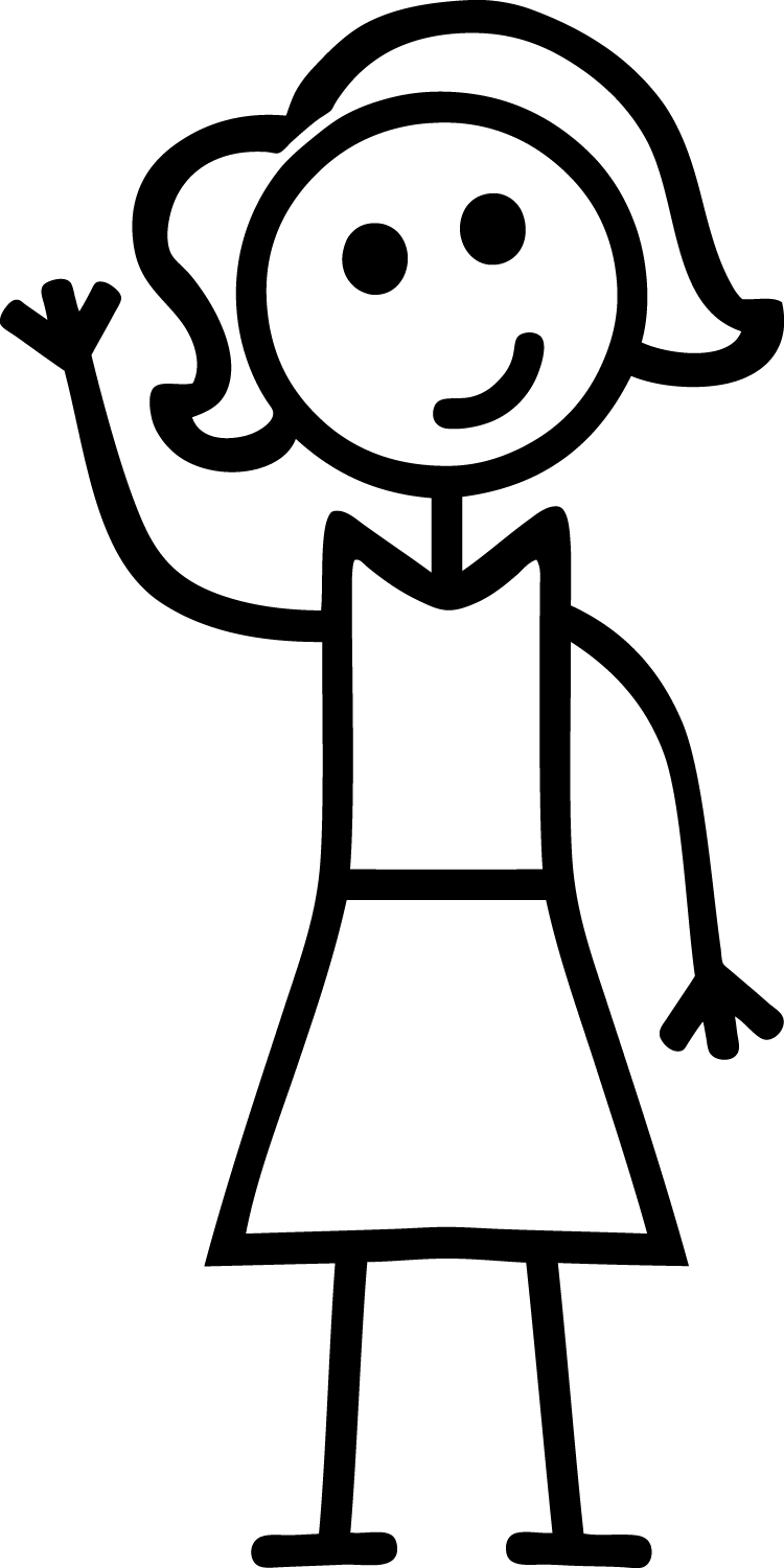 Clipart stick figure girl - ClipartFox