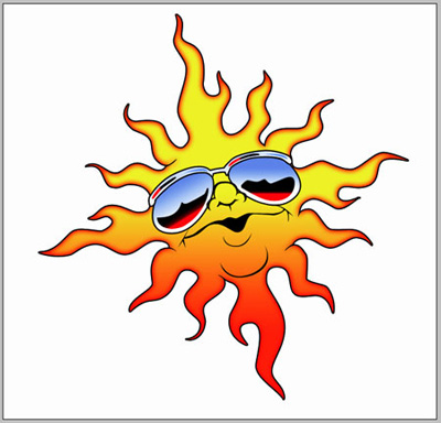 Draw Sun with Cool Sunglasses | Drawing Techniques