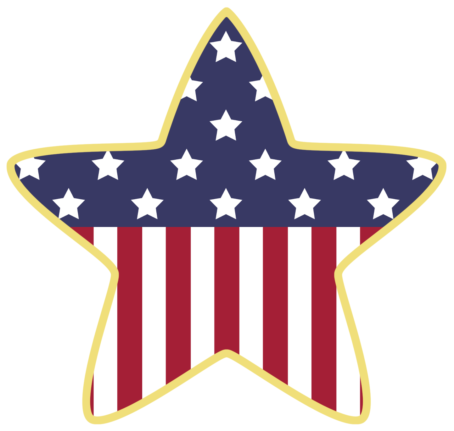 4th Of July Stars Clipart