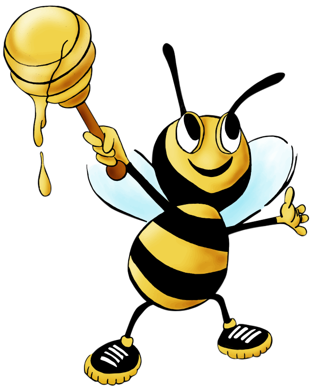 Cartoon clipart honey bee