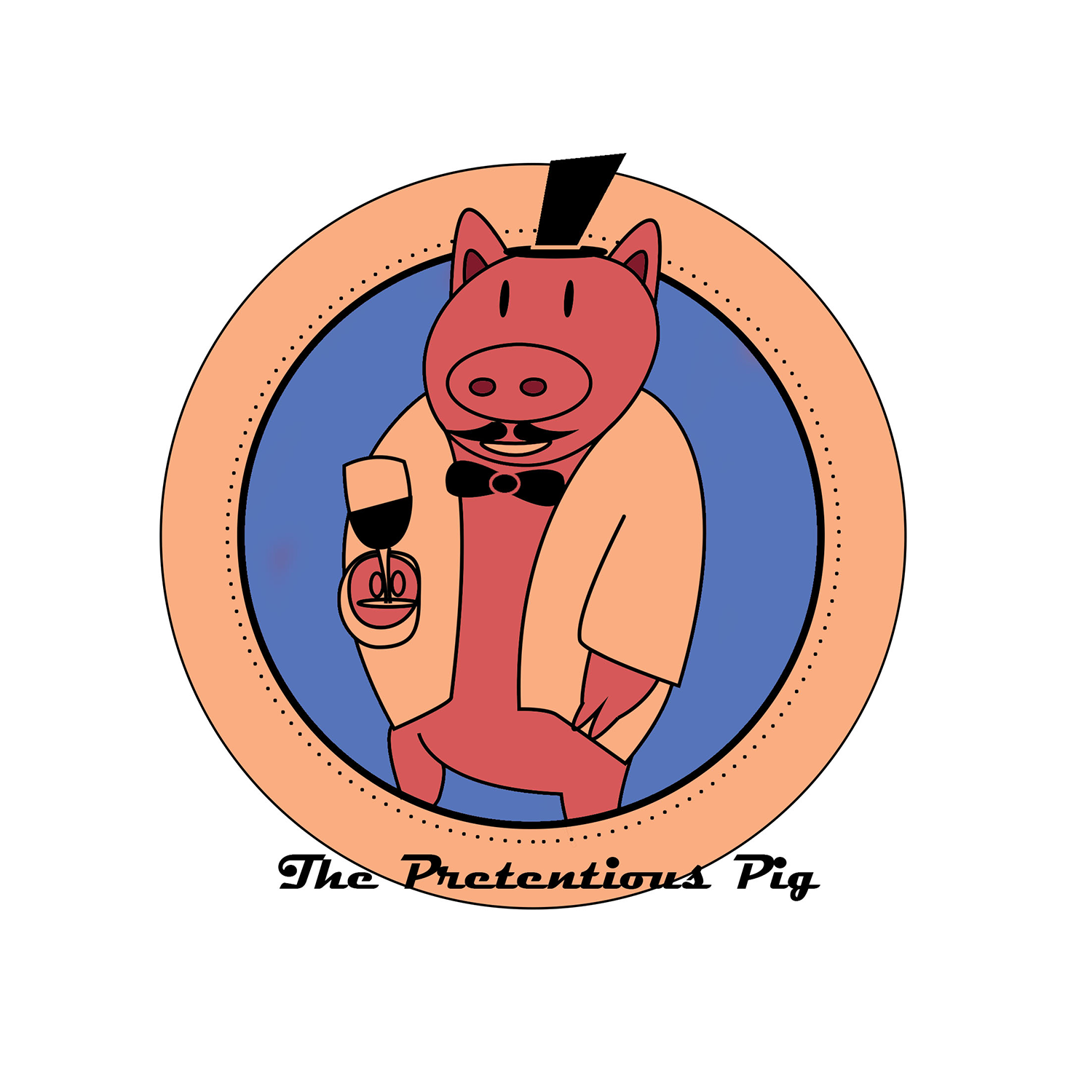 Personable, Playful Logo Design for The Pretentious Pig Gastropub ...