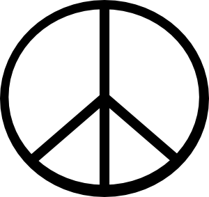 Peace Symbol clip art - vector clip art online, royalty free ...