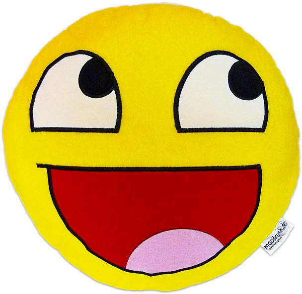 moodrush - AWESOME Smiley Epic Face plush cushion throw pillow Meme