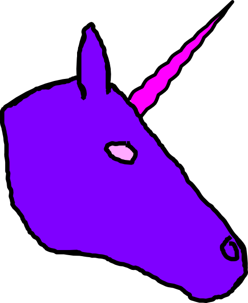 Unicorn Purple Big clip art - vector clip art online, royalty free ...