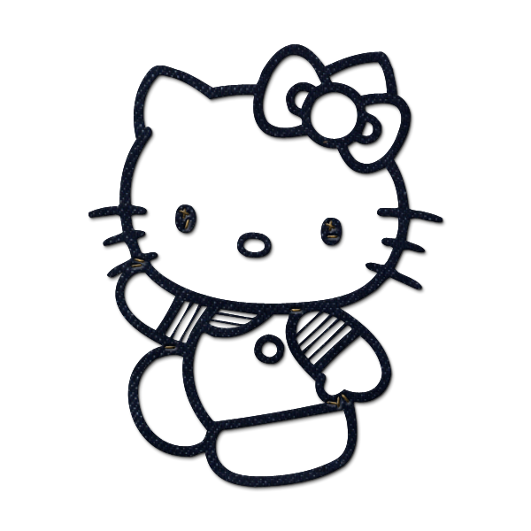 hello kitty clipart black and white - photo #15