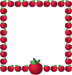 teacher apple border clipart | Technology Trend Topic Collection