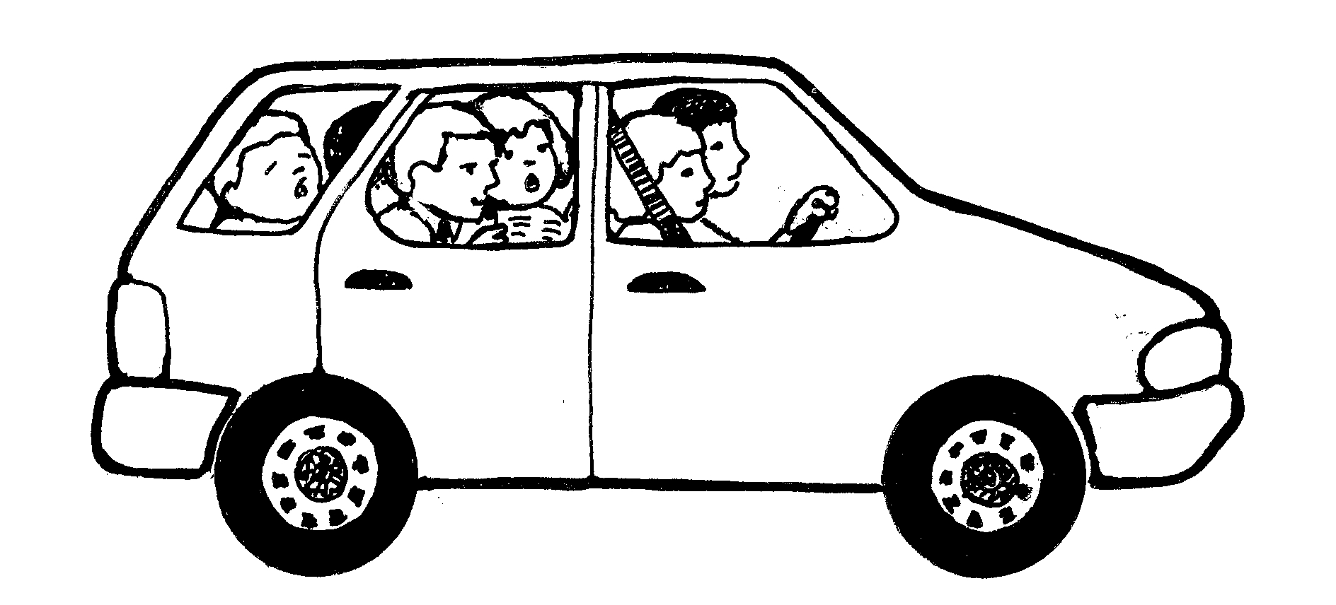 free clipart black and white car - photo #19