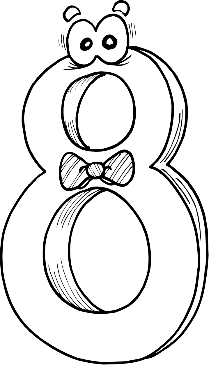 number 8 printable coloring sheets for preschoolers - Coloring ...