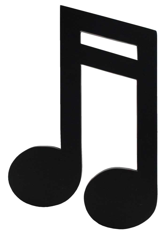 Buy Wooden Music Notes - Beamed Notes Black - The Mad Shop