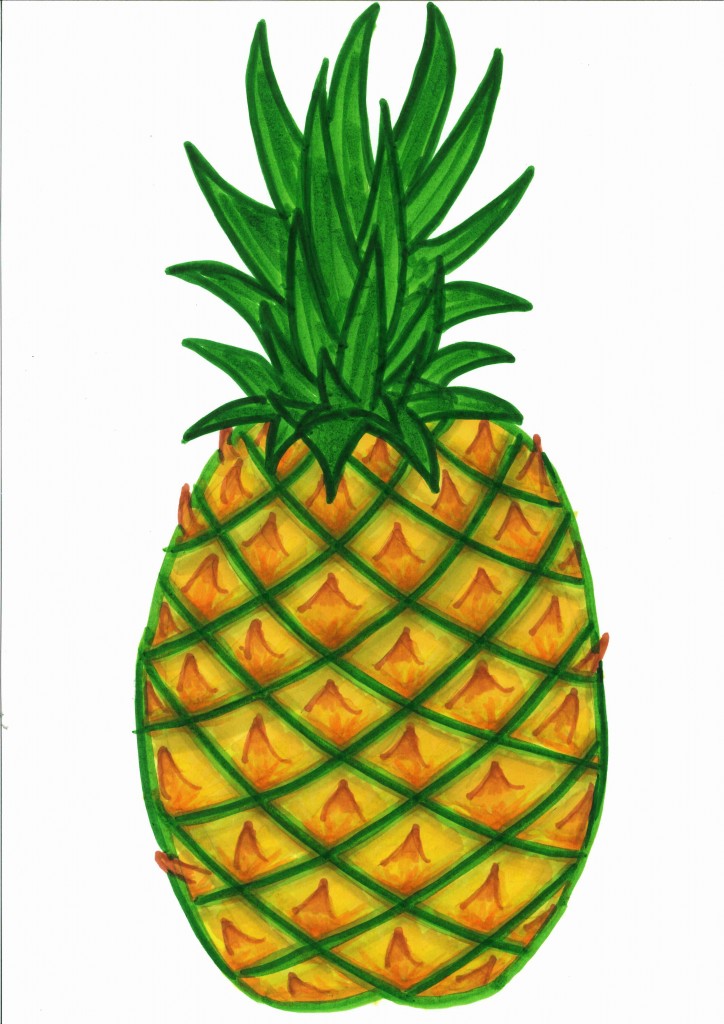 clipart of pineapple - photo #2