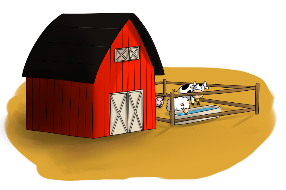 This cute barn clip art complete with farm animals is free for personal or commercial use. We appreciate a link back to this webpage if you plan on using ...