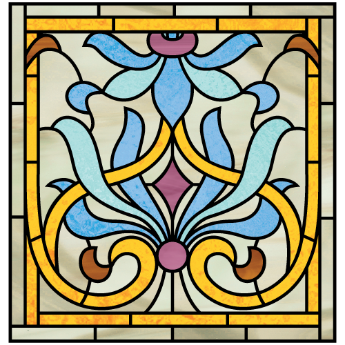 Art Nouveau design 2A|Art Nouveau Design 2|Art Nouveau Stained ...
