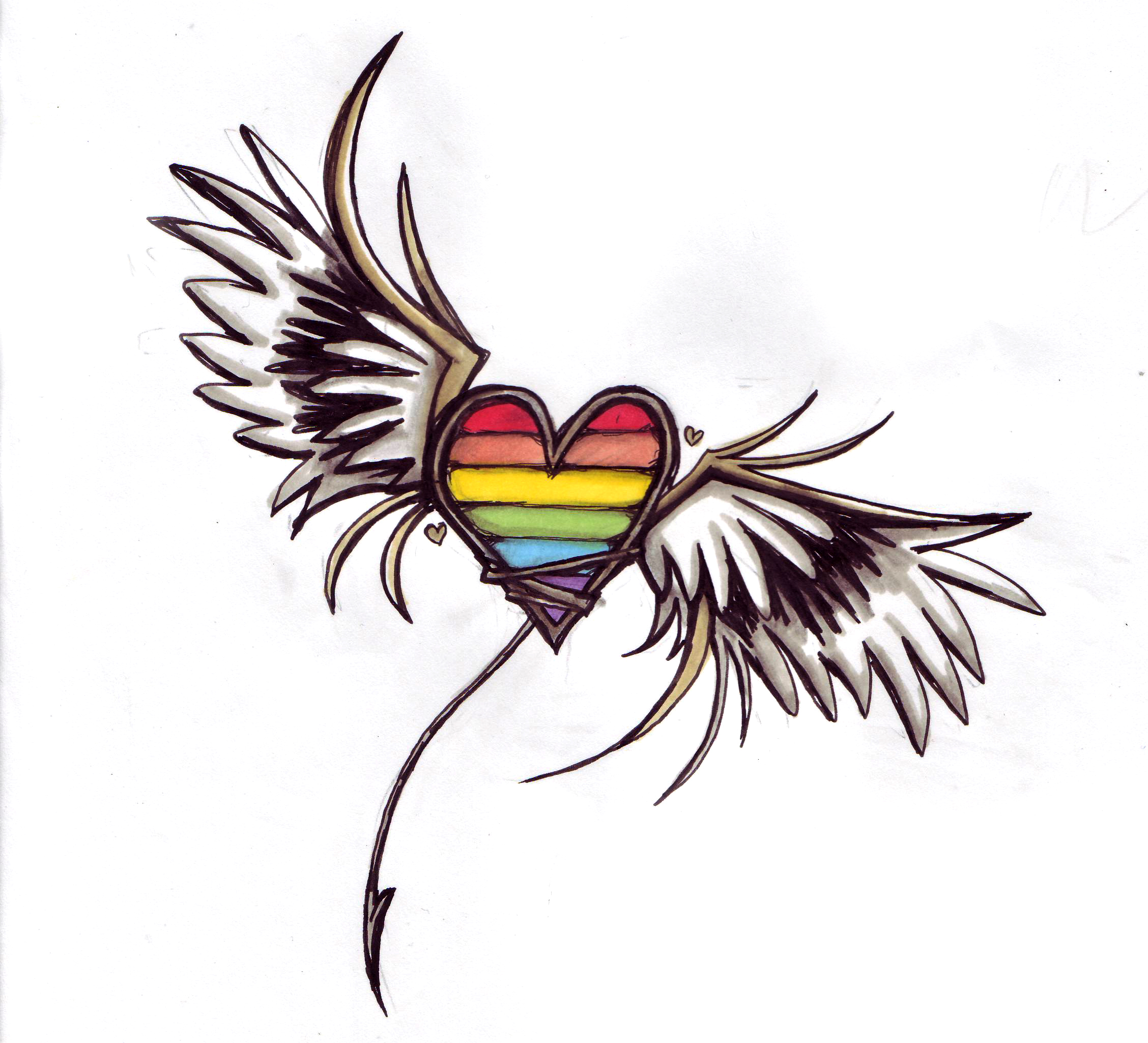 Tattoo rainbow.