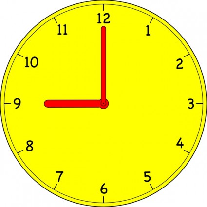 Clock clip art Free vector in Open office drawing svg ( .svg ...