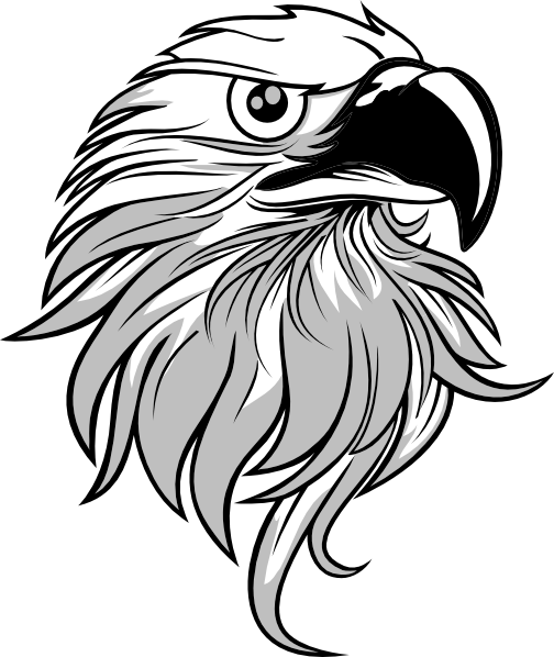 free black and white eagle clip art - photo #29